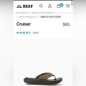 Reef Black and Tan Anatomic Sandals